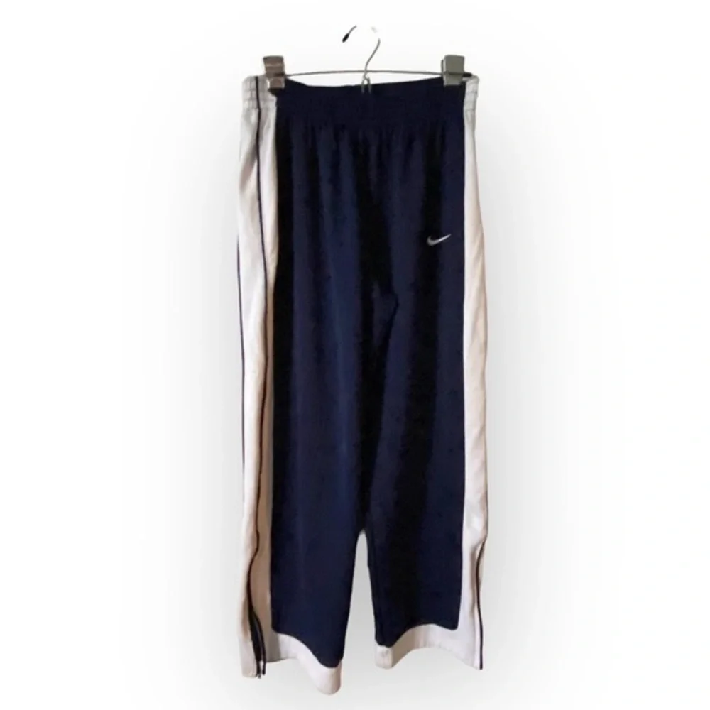 Nike Pants Women’s Size Large Stretch Side Zip‎ Pant Leg Blue Pull On Has Stain